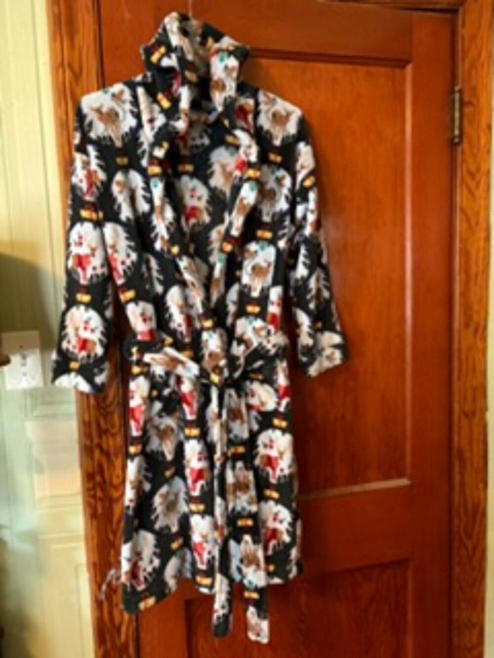 NWOT Vera Bradley "Merry Mischief" Hooded Fleece Robe